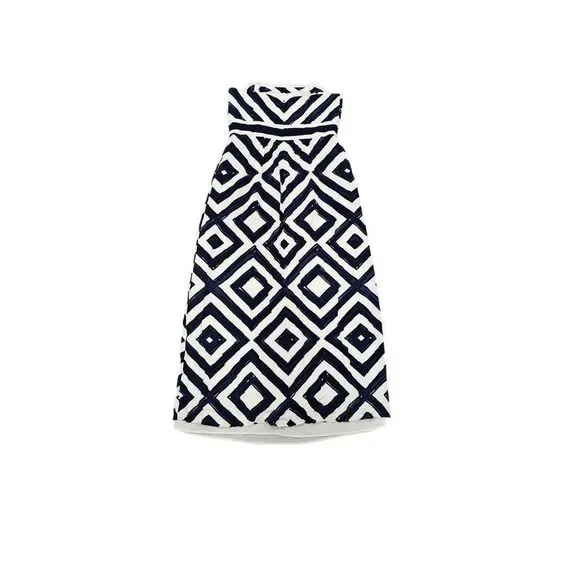 Vineyard Vines Strapless Maxi Dress Resort Cruise Diamond print Cocktail - Picture 10 of 11